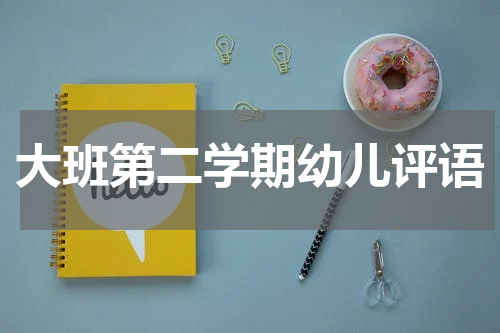 大班第二学期幼儿评语