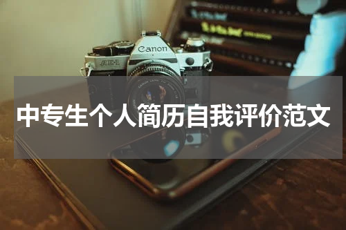 中专生个人简历自我评价范文
