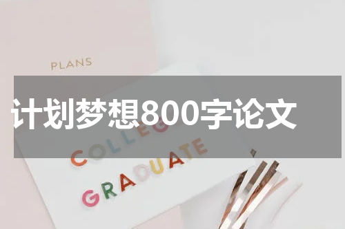计划梦想800字论文
