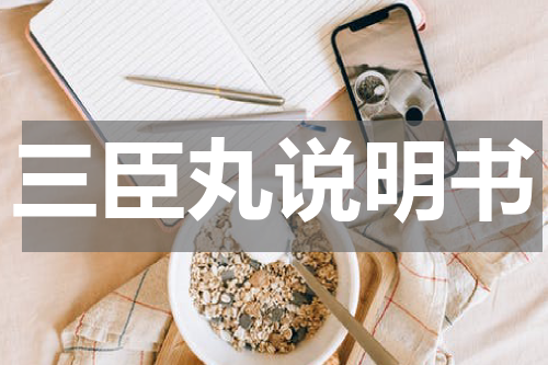 三臣丸说明书