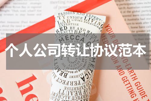个人公司转让协议范本
