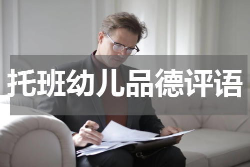 托班幼儿品德评语