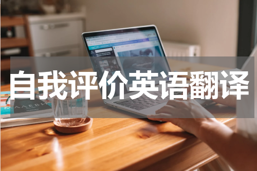 自我评价英语翻译