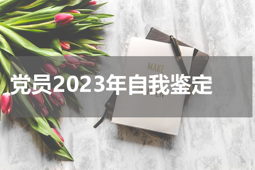 党员2023年自我鉴定