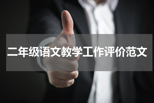 二年级语文教学工作评价范文