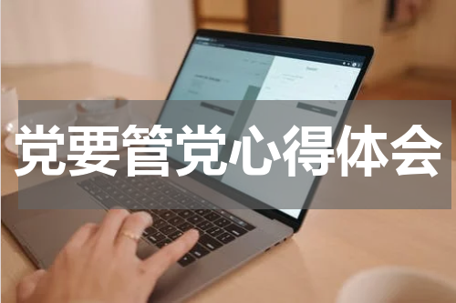 党要管党心得体会