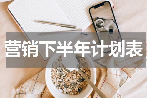 营销下半年计划表