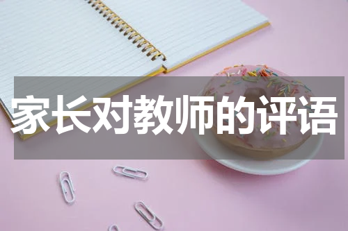 家长对教师的评语