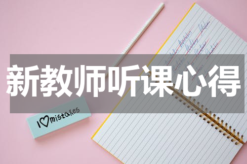 新教师听课心得