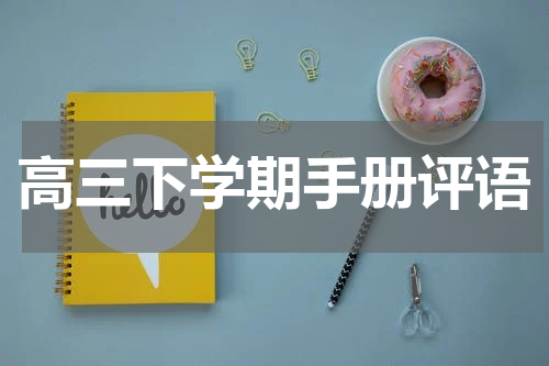 高三下学期手册评语