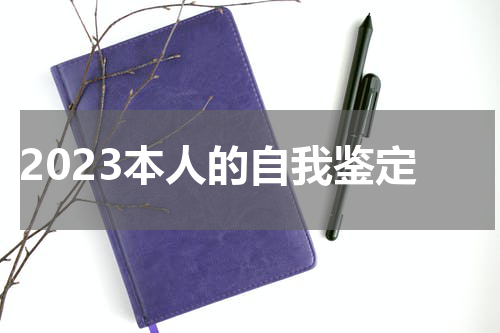 2023本人的自我鉴定