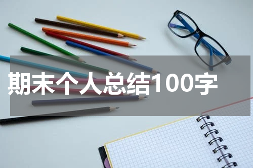 期末个人总结100字