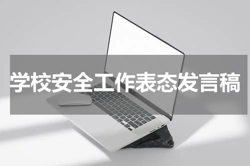 学校安全工作表态发言稿