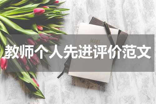 教师个人先进评价范文