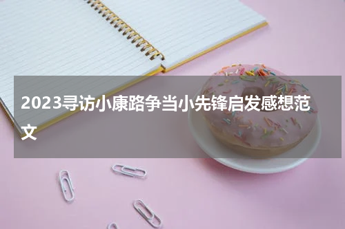 2023寻访小康路争当小先锋启发感想范文