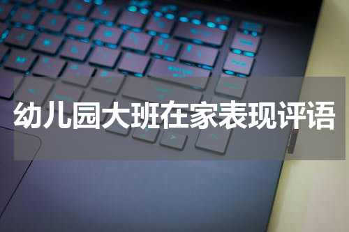 幼儿园大班在家表现评语