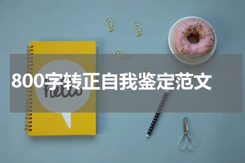 800字转正自我鉴定范文