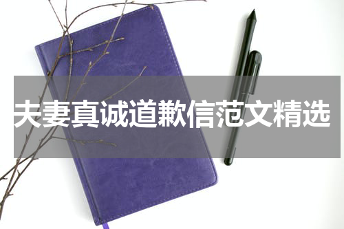 夫妻真诚道歉信范文精选