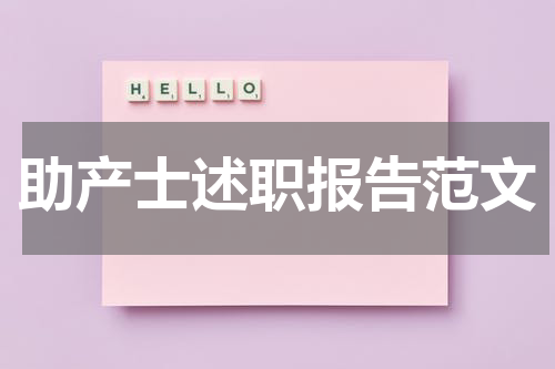 助产士述职报告范文