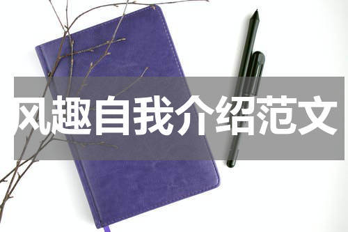风趣自我介绍范文