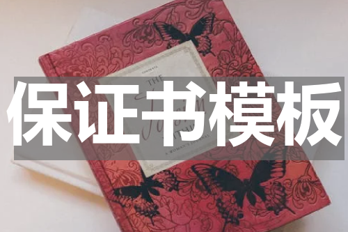 保证书模板