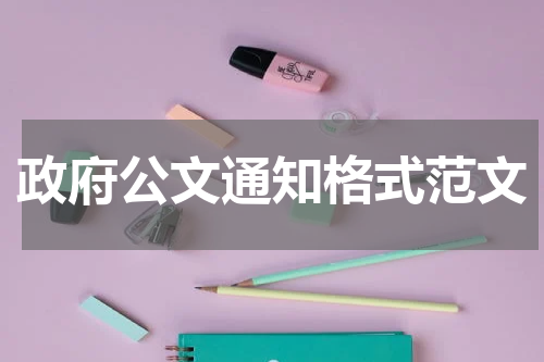 政府公文通知格式范文