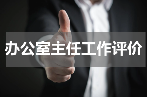 办公室主任工作评价
