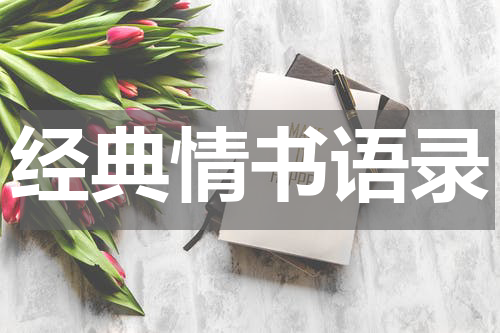 经典情书语录
