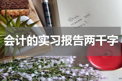 会计的实习报告两千字