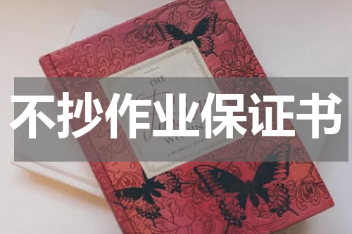不抄作业保证书