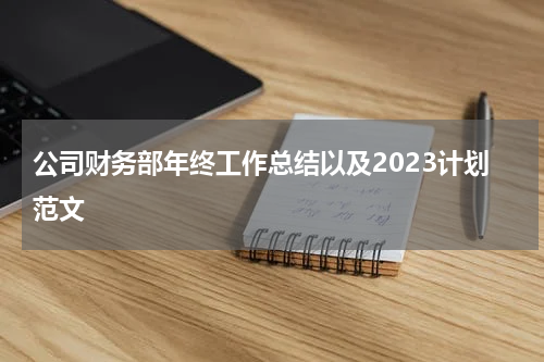 公司财务部年终工作总结以及2023计划范文