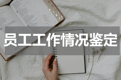 员工工作情况鉴定