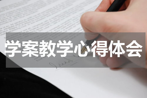 学案教学心得体会