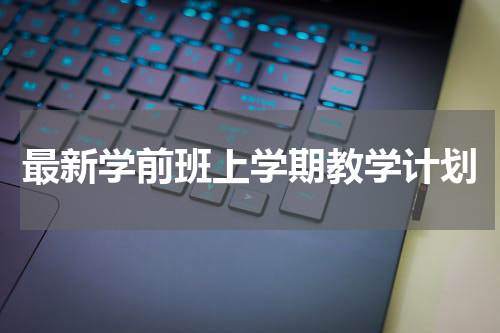 最新学前班上学期教学计划
