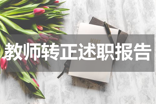教师转正述职报告