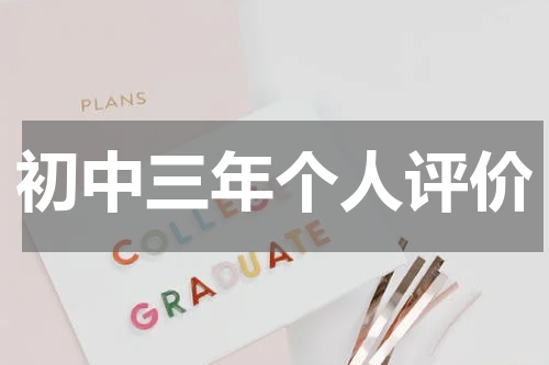初中三年个人评价