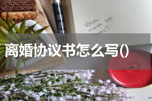 离婚协议书怎么写()