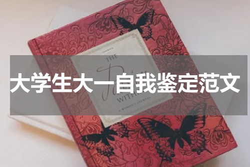大学生大一自我鉴定范文