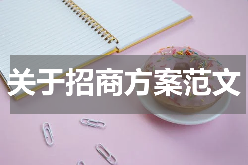 关于招商方案范文