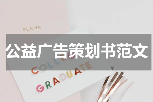 公益广告策划书范文