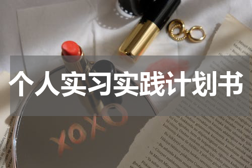 个人实习实践计划书