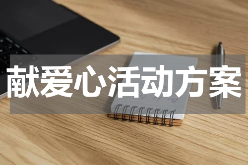献爱心活动方案