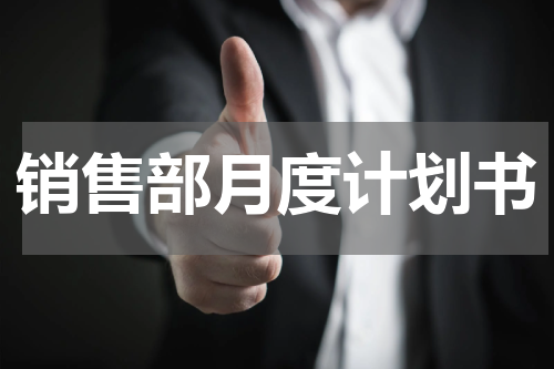 销售部月度计划书