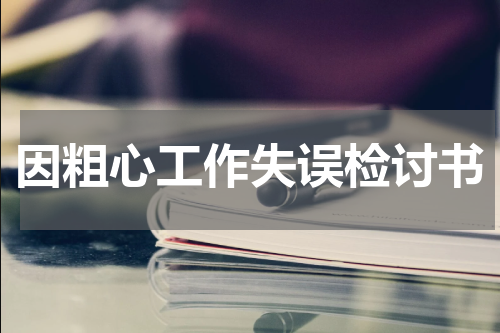 因粗心工作失误检讨书