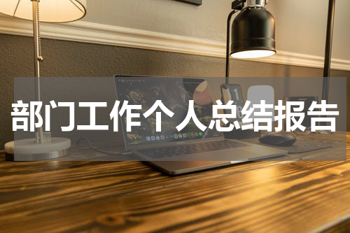 部门工作个人总结报告