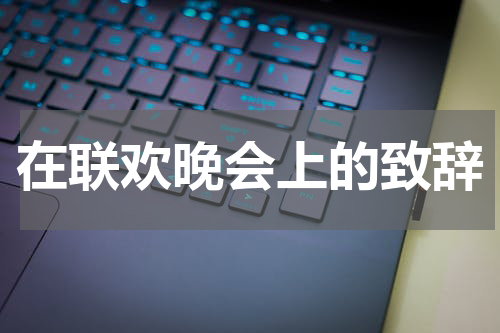 在联欢晚会上的致辞