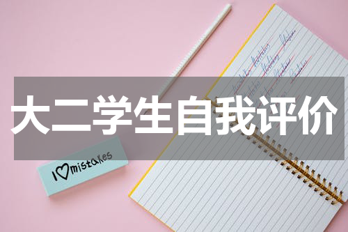 大二学生自我评价