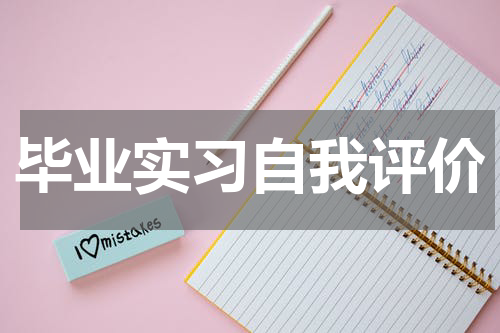 毕业实习自我评价
