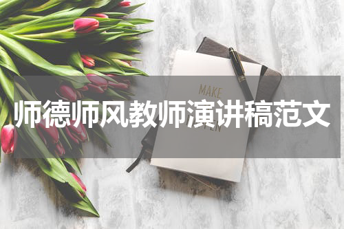 师德师风教师演讲稿范文