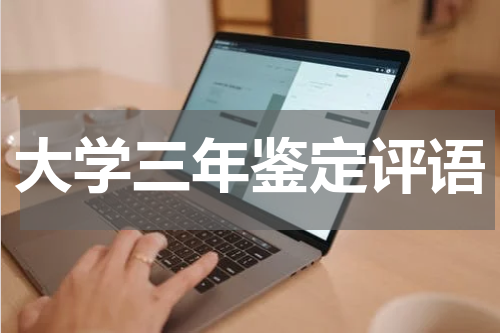 大学三年鉴定评语